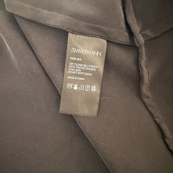 Zimmerman Asymmetrical wrap silk dress size 2 - Picture 8 of 12